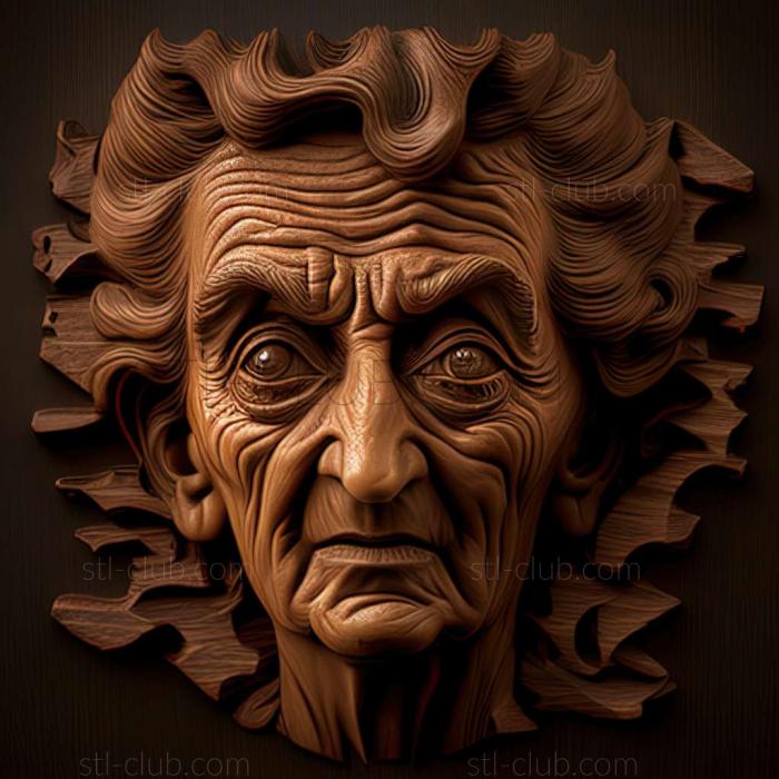 3D model Edith Vonnegut American artist (STL)